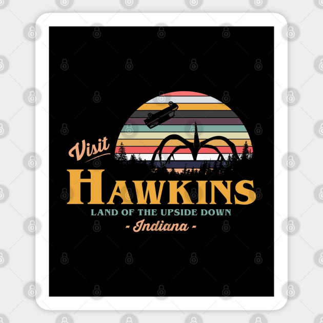 Visit Hawkins Sticker by NotoriousMedia